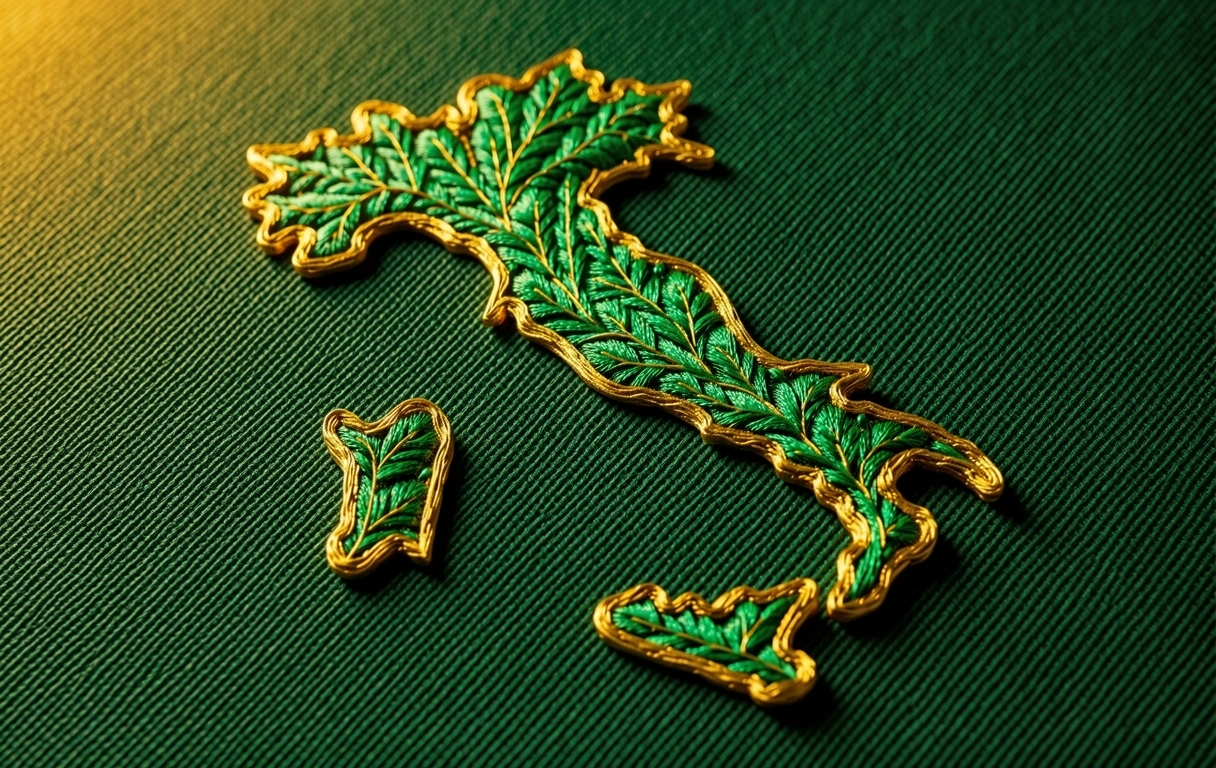 Mappa geografica astratta